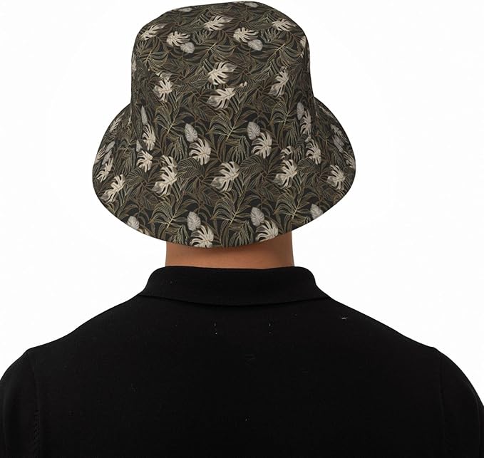 Unicorn and Pink Flower Fisherman Hat Summer Foldable UV Protection Sun Hat