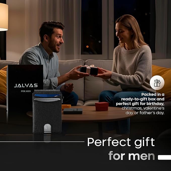 Smart Wallet With Tracker, RFID Blocking, Money Clip For Men, Works with Apple Find My (iOS Only), No Need for AirTag, Minimalist Wallet, All-in-One Model, Gift For Men.