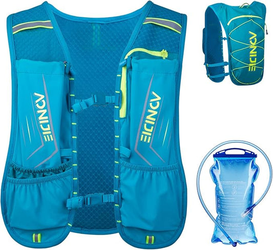 TRIWONDER Hydration Running Vest Backpack, Lightweight Water Pack for Men Women Hydration Backpack for Trail Race, Hiking, Cycling, Climbing, Camping, Jogging, Marathon