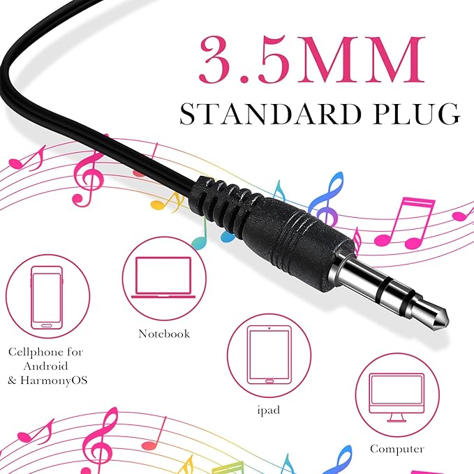Kanayu 100 Pack Wired Earbuds Bulk for Classroom Ear Headphones Wired Basic Student Earbuds No Microphone with 3.5MM Jack for Class Laptop School Library, Individually Bagged (Pink)