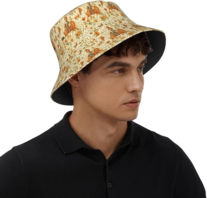 Yummy Hamburger Fisherman Hat Summer Foldable UV Protection Sun Hat