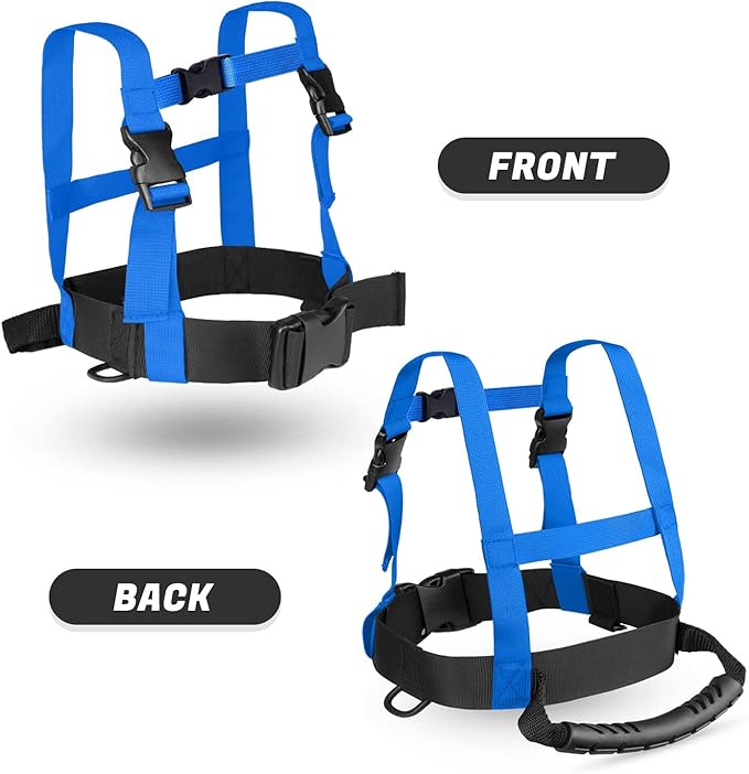 Odoland Kids Ski Snowboard Training Harness Toddler Skiing Harness with Removable Leash Speed Control Teaching for Beginners