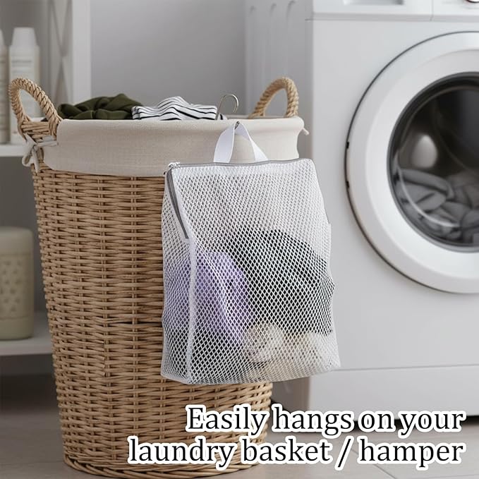 Sock Laundry Bag, Sock Bag for Washing Machine, Laundry Net Bag with 3 Sizes, Dacron Fabric, Mesh Wash Bags for Delicates, Undergarments, Bras