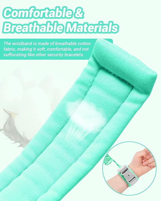 Dr.meter Anti Lost Wrist Link, 2 Pack Toddler Safety Leash with Key Lock, Reflective Child Walking Harness - Dual 8.2ft Length Kids Leash for Supermarket Mall Airport Park Zoo Crowded Places