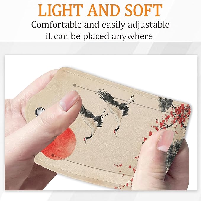 Plum Blossom Luggage Tags for Suitcase 3 Pack, Privacy Cover ID Label with Stainless Steel Loop and Address Card for Travel Bag Suitcase