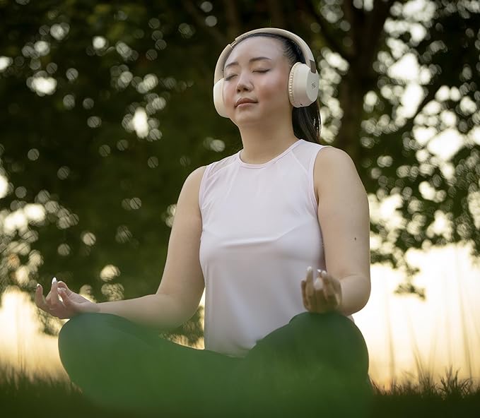 PDbeam Over Ear Wireless Bluetooth Headphones with Microphone, Foldable Over The Ear Noise Reduction Stereo Headphones, Lightweight Soundproof Sport Bluetooth Headset