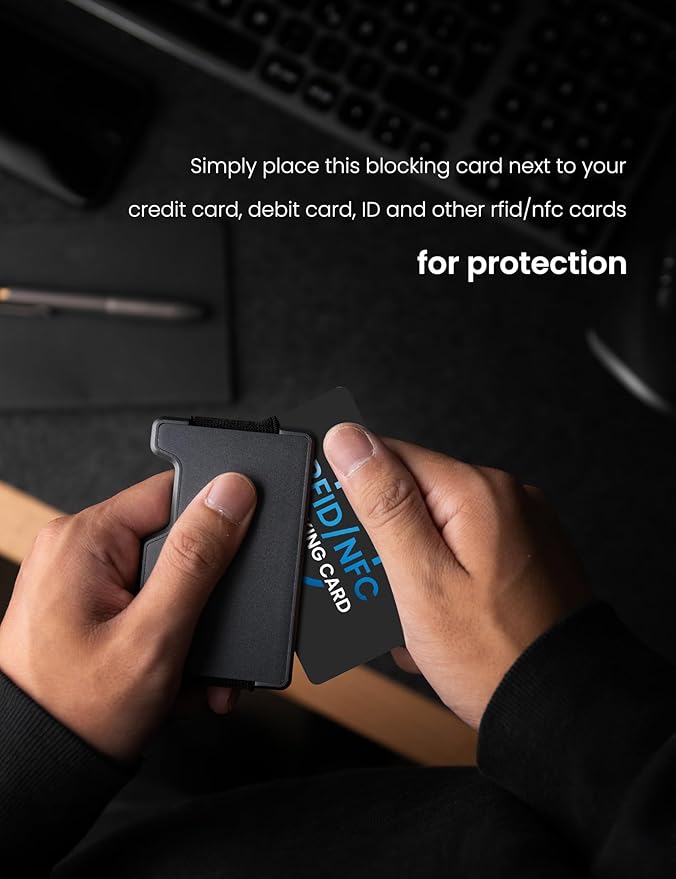 WHonor RFID Blocking Card 10 Pack, Bank Debit Credit Card Protector, Anti-Theft Contactless NFC Blocker, Entire Wallet Protection (10)