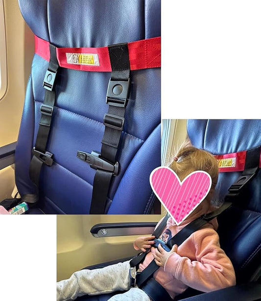 Child Airplane Safety Travel Harness, Toddler Travel Restraint, Airplane Safety Harness for Kids, Toddler Flying Safety Device to Protect Your Child, Airplane Seat Accessories for Child Travel