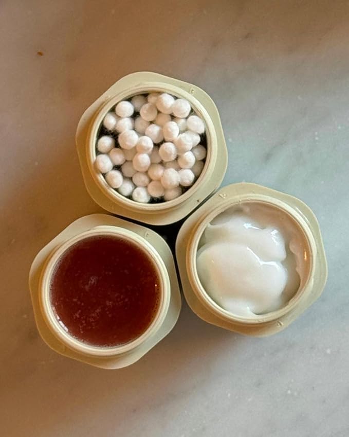 Cadence Extender - Add On to Any Flex Magnetic Containers with Lids,Extension to Travel Bottles for Toiletries - Carry On Travel Essentials For Women/Men - Adds Additional 1.43 fl oz - 3pk, Sand