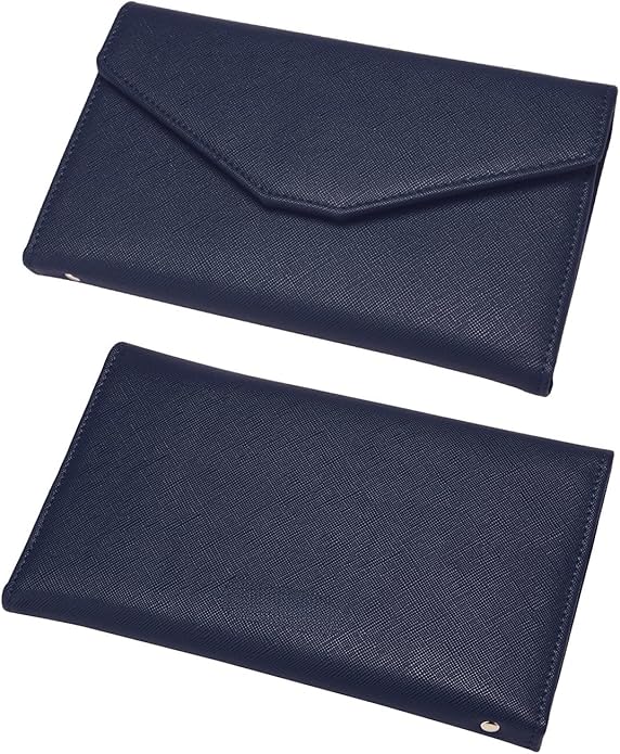 Vintage Style Genuine Leather Unisex RFID Blocking Passport Holder Travel Organizer