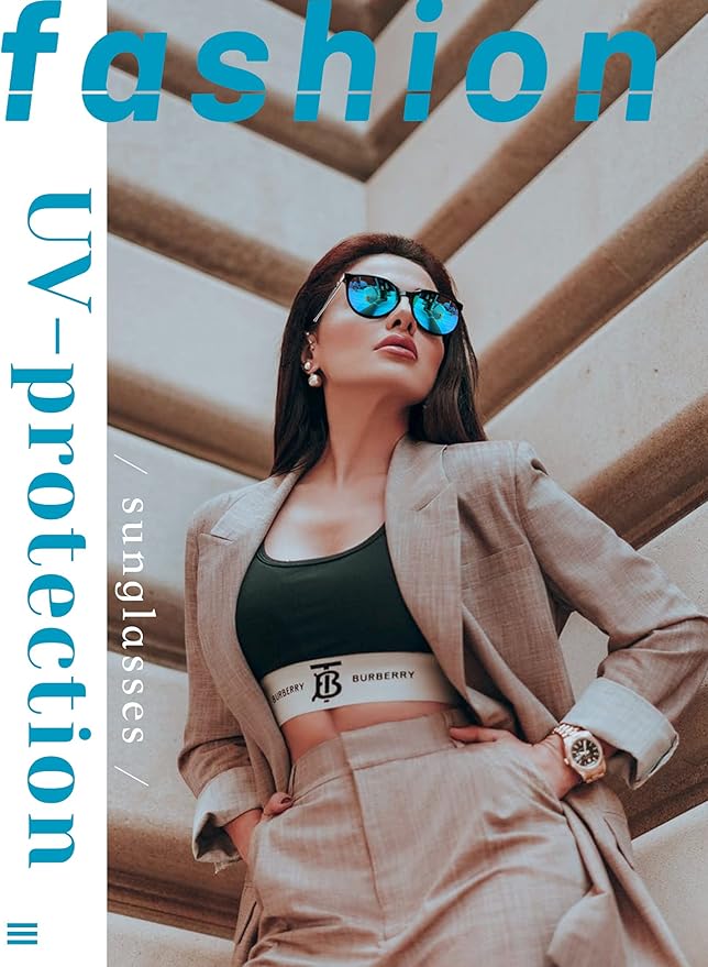 KALIYADI Sunglasses Womens Polarized Womens-Sunglasses: Trendy Sun Glasses with UV400 Retro Style for Party Beach Shopping