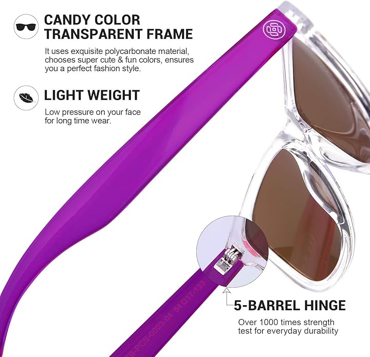 COLOSSEIN Sunglasses Womens,Classic Square Frame UV400 Mirrored Lens,Sunglasses Fit For Beach,Vacation,Driving