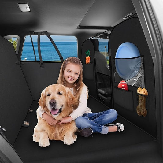 Shademax Dog Car Seat Cover for Back Seat, Backseat Dog Cover for Toyota RAV4 2013-2025 2026/Honda CRV 2017-2022 Accessories, Waterproof Oxford Pet Hammock for Car SUV Seat Protector with High Barrier