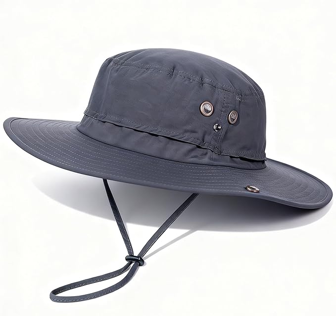 Plus Size XL XXL Sun Hats for Men Bucket Boonie UV Protection UPF50+ Waterproof Wide Brim Foldable Fishing Beach