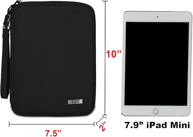 BUBM Electronic Accessories Organizer, Travel Gadget Bag for Cables, Black