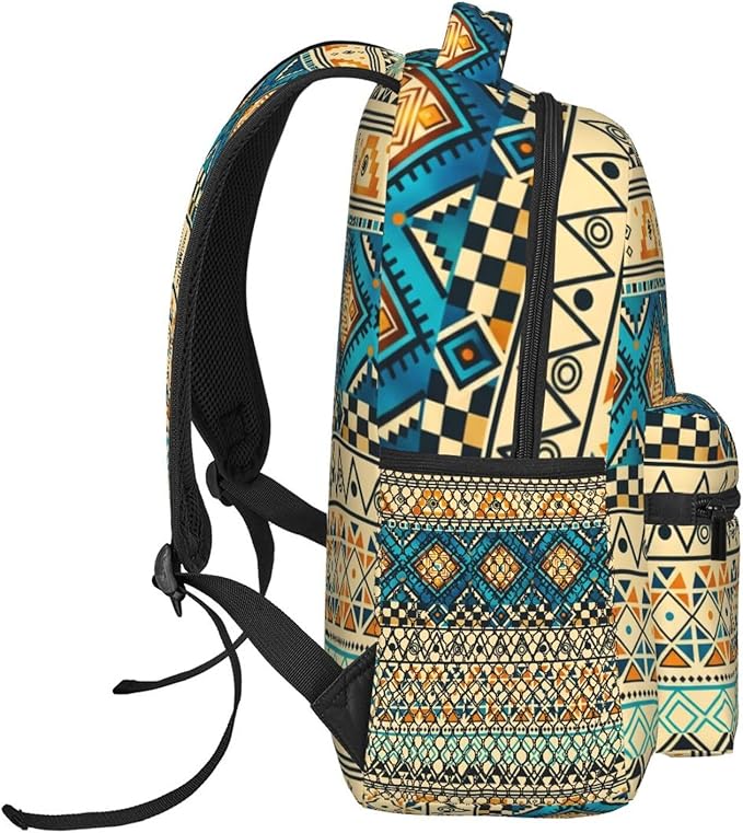 Native American Backpack for Men Women,Casual Travel Hiking Camping Backpacks Lightweight Bookbag