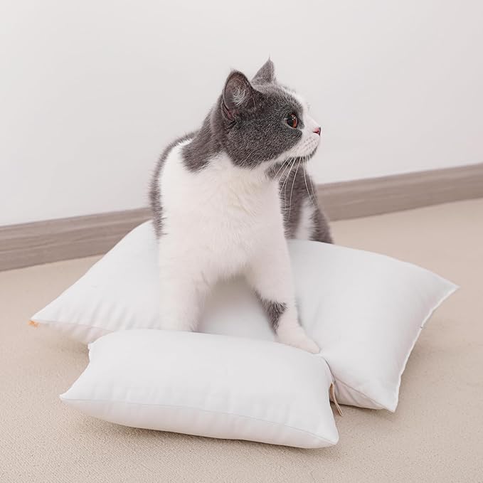 NTBAY Tiny Pillows, Down Alternative 7"x11" Microfiber Mini Pillow for Travel, Pets, Soft Machine Washable Small Pillows for Neck, Wrist, Lumbar and Knee, Black