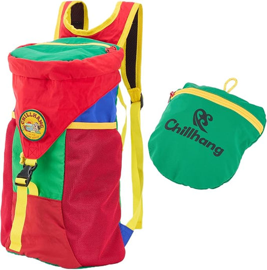 Packable Backpack, Lightweight Hiking Daypack for Men & Women, 18L Foldable Water-Resistant Small Backpack with Color Block Design for Outdoor Trekking Camping Trav