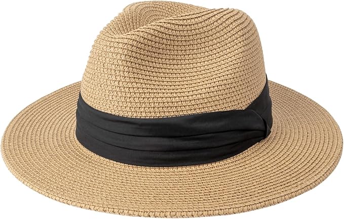 DRESHOW Women Straw Panama Hat