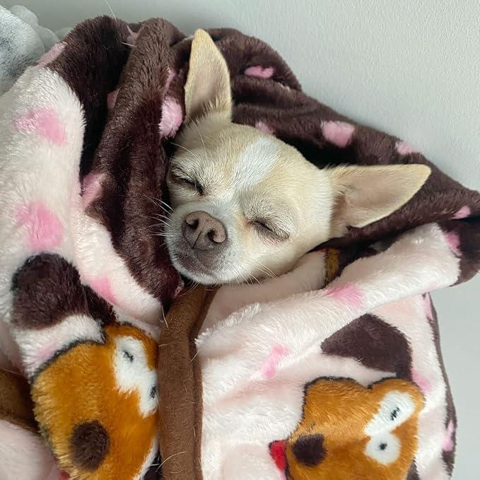 Snuggle Puppy Blanket for Pets - Cozy Dog Blanket for Small Dogs - Machine Washable Dog Blanket