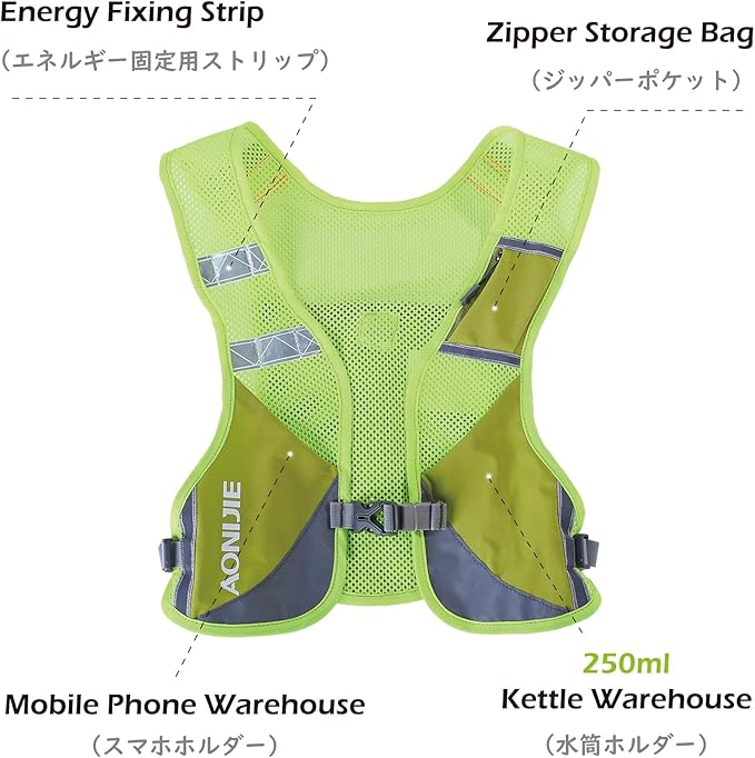 TRIWONDER Hydration Running Vest Backpack, Lightweight Water Pack for Men Women Hydration Backpack for Trail Race, Hiking, Cycling, Climbing, Camping, Jogging, Marathon