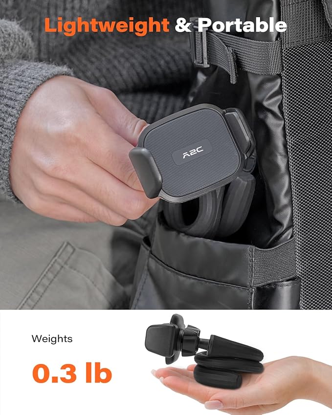 A2C Flexible Phone Holder for Treadmill, Peloton, Stroller, Shopping Cart, Desk, Portable Gooseneck 16.5” Long Arm Phone Mount for 4.7”-6.9" Smartphones