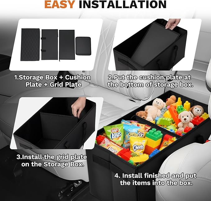 Shademax Car Seat Organizer for Ford Explorer 2020-2025 2026 Accessories, Explorer Backseat Organizer Car Console Organizer for Kids Toys, Baby Supplies, Dog Toys, Snack Organizer, Travel Storage Box