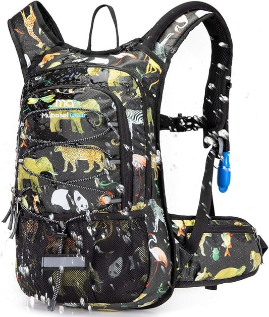 15L Insulated Hydration Backpack Pack with 2L Water Bladder Lightweight Hiking Backpack Bag for Women Men Daypack for Hiking Running Festival Camping Biking