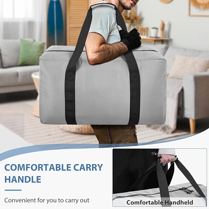 Large Travel Duffle Bag, 60L Gear Bag for Men and Women, Storage Bag Ideal for Overnight Camping and Weekend Getaways