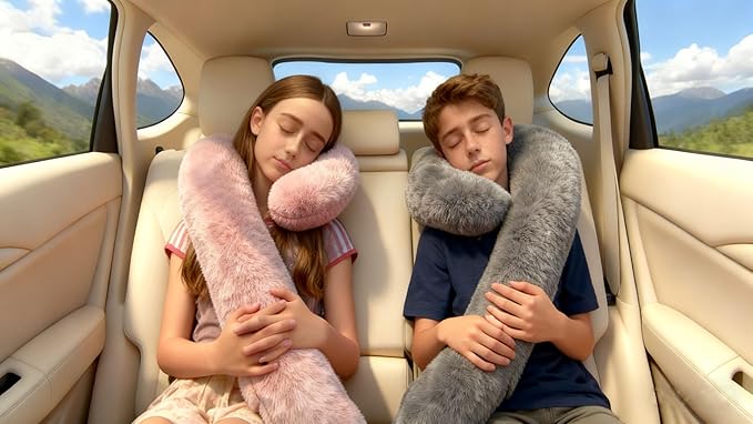 Long-Distance Travel Neck PillowCar Sleep Aid Pillow,Home/Office Lumbar Pillow,Ergonomic Wrap-Around Neck Pillow, Neck Support for Adults and Children,Multifunctional Travel Pillow,throw pillow