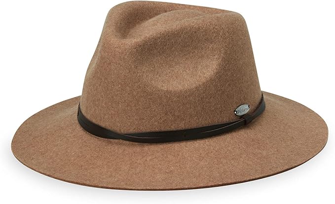 Wallaroo Hat Company Women’s Petite Aspen Fedora – UPF 50+, UV Sun Protection Hat, Packable Design, Adjustable, Small Size