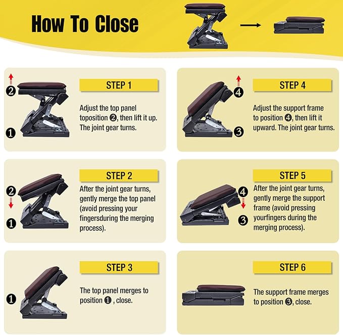 Foot Rest for Under Desk at Work Ergonomic Footrest with Adjustable Height and Angle, Foldable Foot Stool with Removable Pad Massage Beads for Office Gaming Chair Brown