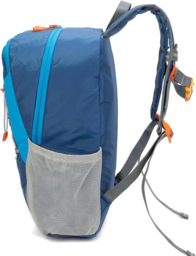 IVYGREEN Little Kids Hiking Backpack for Boys or Girls, Small Daypack for Camping or Travel (Blue, Medium)
