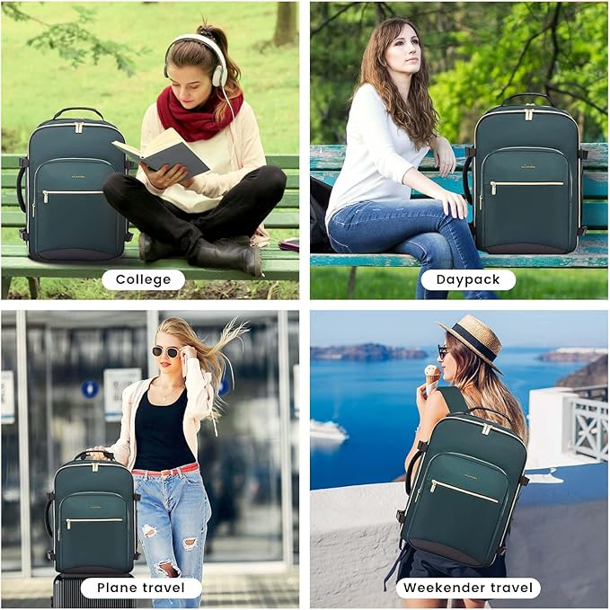 LOVEVOOK 50L Large Travel Backpack for Women Men Fits 17 Inch Laptop, Carry on Backpack for Traveling on Airplane, Personal Item Bag Airline Approved, Business Causal Weekender Backpacks