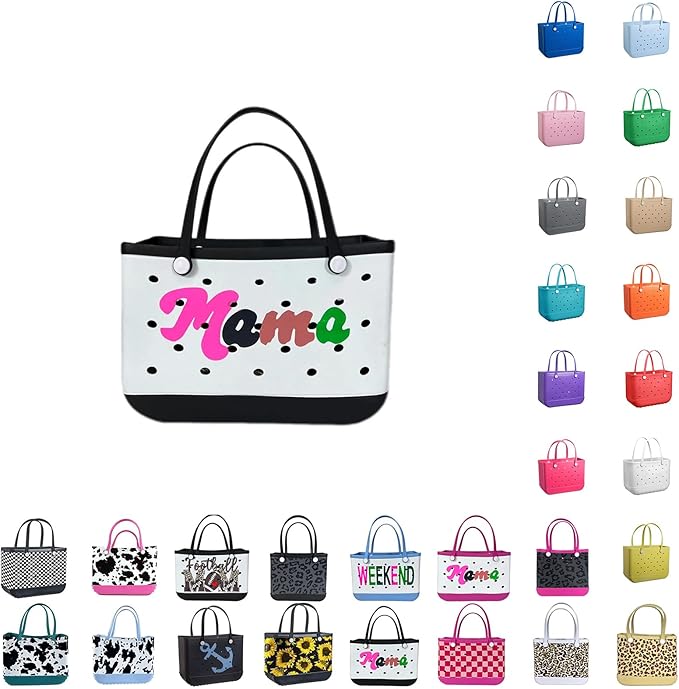 EVA Waterproof Washable Tote Bag for Beach, Pool, Boat, Sports