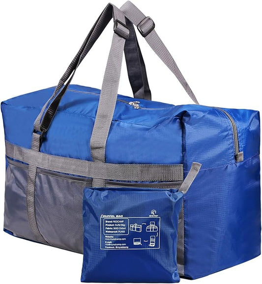 REDCAMP Foldable Travel Bag, Large Sports Bag, 75L/96L/100L, Lightweight Waterproof Tote Bag