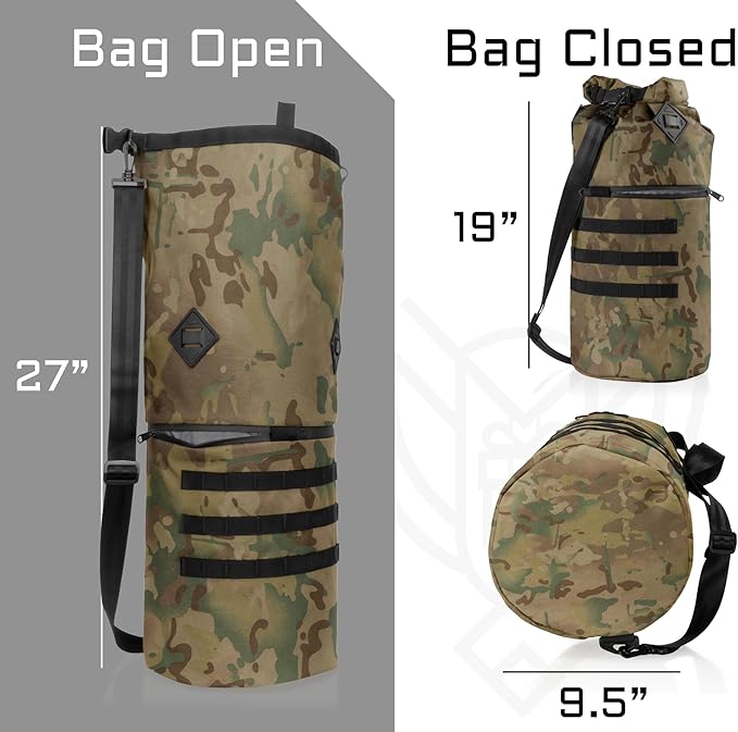 Xtreme Sight Line ~ AQUA RT Faraday Dry Bag~ Water-Proof Faraday Dry Bag for Laptops, Tablets, and Mid-Size Electronics ~ Tracking/Hacking Defense ~ Multicam Camo