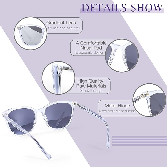 SIPHEW Oversized Square Sunglasses for Women|Lightweight Fashion Sunglasses 100% UV400 Protection|Trendy Mirrored Shade
