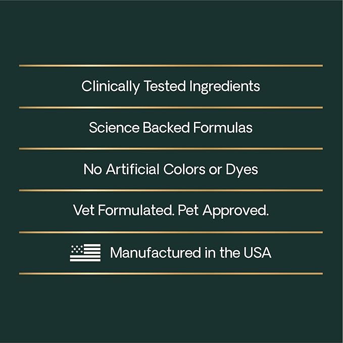VetriScience Calm & Confident Calming Chews for Dogs, Supplement for Stress Support, Thunderstorms, Fireworks, & Travel, Bacon, Soft Chews, 120 Count - New Look