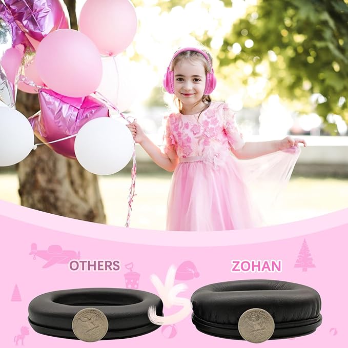 ZOHAN Kids Ear Protection 2 Pack,Kids Noise Canceling Headphone for Concerts, Monster Truck, Fireworks