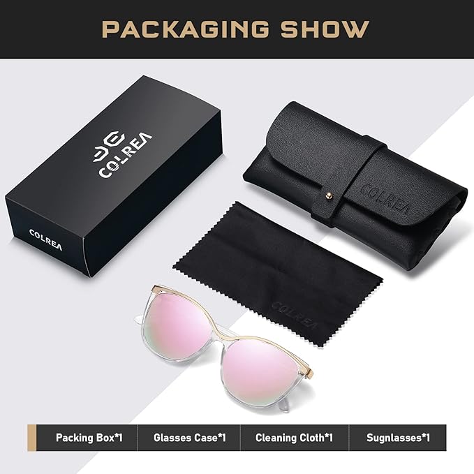 Trendy Cat Eye Sunglasses for Women Fashion Cateye UV400 Protection Glasses CL22017