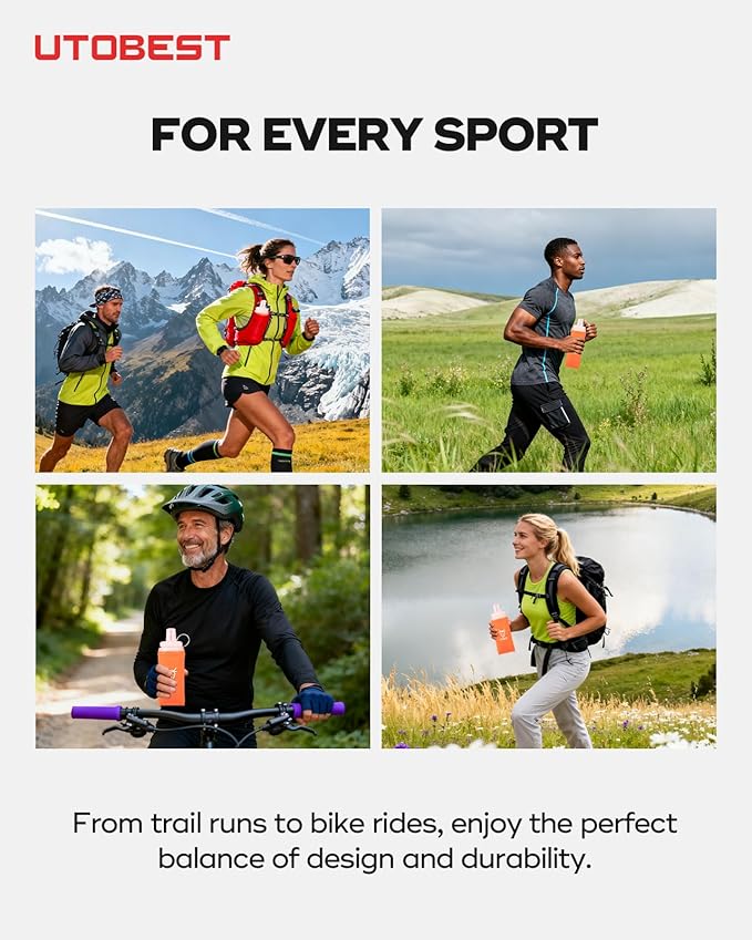 2 Pack Soft Flask Running Water Bottle Collapsible Water Bottle for Trail Running Hydration Pack Hiking Cycling Climbing 350ML