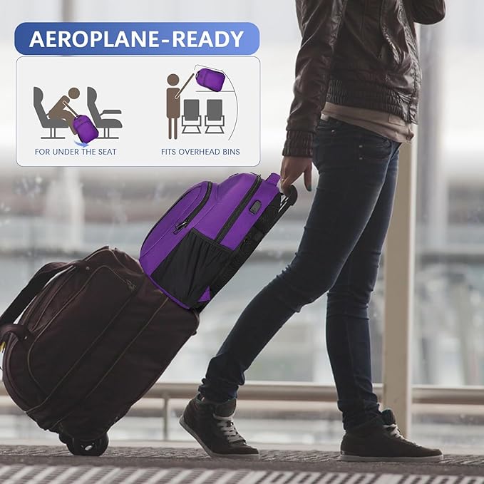 LARIPOP Extra Large Backpack,17.3 Inch Business Laptop backpack for Men Women with USB Charging Port,Water-Resistant Laptopack Weekender Daypack for Work College Computer