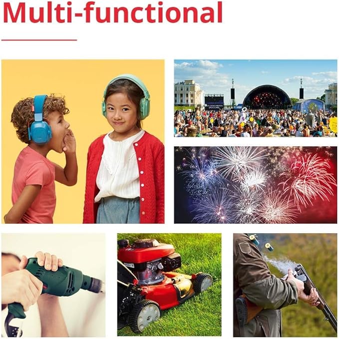 Alpine Muffy Kids - Hearing Protection - CE & ANSI Certified - Adjustable for Ages 3-16 years - Noise Cancelling Headphones - 25dB Sound Reduction Ideal for Protection and Concentration Aid - Mint