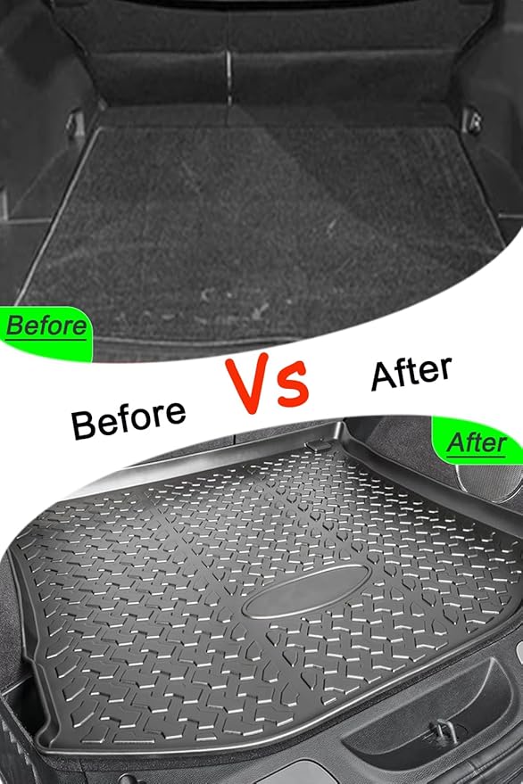 Grand Cherokee Cargo Liner，All Weather Compatible with Jeep Grand Cherokee 2011-2021 ，2022 WK Models,Not for 2021-2022 L or 4XE Models 3D Durable Waterproof Rear Cargo Trunk Tray Floor Mat Protector