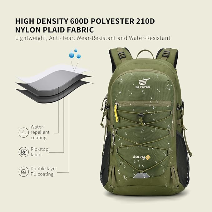 SKYSPER Hiking Backpack for Men Women, 35L Travel Backpack Waterproof Camping Backpack Outdoor Lightweight Daypack