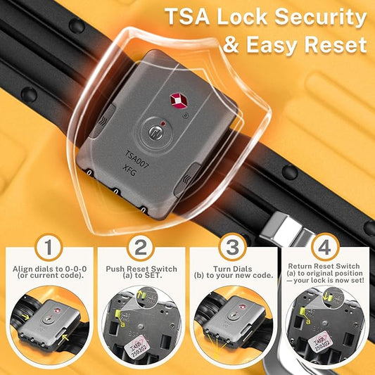 Krute Luggage 28 Inch Aluminum Frame Luggages TSA Lock No Zipper Checked Suitcase with Spinner Wheels Hard Shell Lightweight PC+ABS Large Suit Case