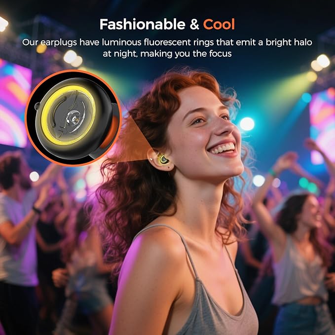 Senvok Ear Plugs for Sleeping Noise Cancelling with 50dB NRR - 3 Adjustable Noise Reduction Levels - Soft Reusable Silicone Hearing Protection Earplugs for Sleep, Work, Travel (Black)