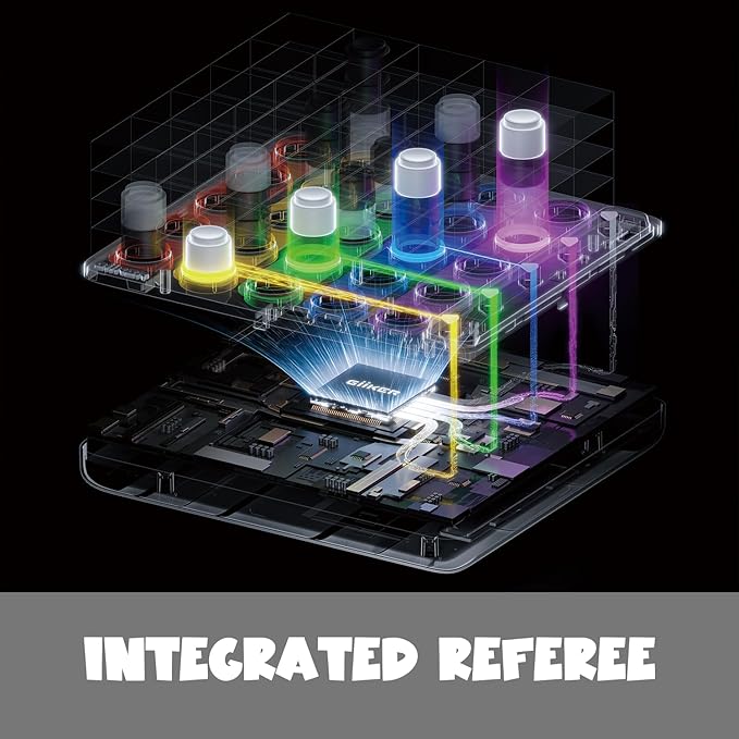 GiiKER Smart Four, 3D AI-Powered 4 in a Row Game, Strategy Board Games with Integrated Referee for 1-2 Players, Travel Games for Ages 6-12 and up, Birthday Gift for Kids Family Game Night