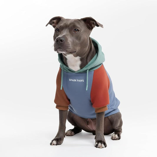 Spark Paws Dog Hoodie – Premium Dog Sweater for Small, Medium, and Large Dogs | Warm Outfits for French Bulldogs, Pitbull, Puppy, Winter Jacket Alternative - Alpine - 3XL